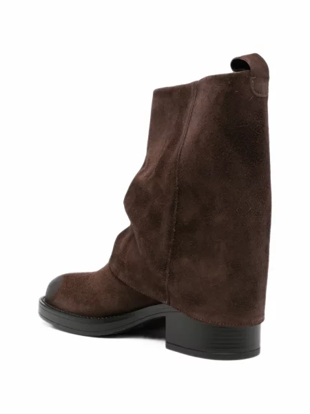 Botine Gisel B din piele de căprioară maro