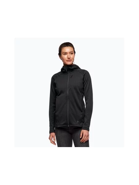 Кофта трекінгова Black Diamond Factor Hoody black чорна