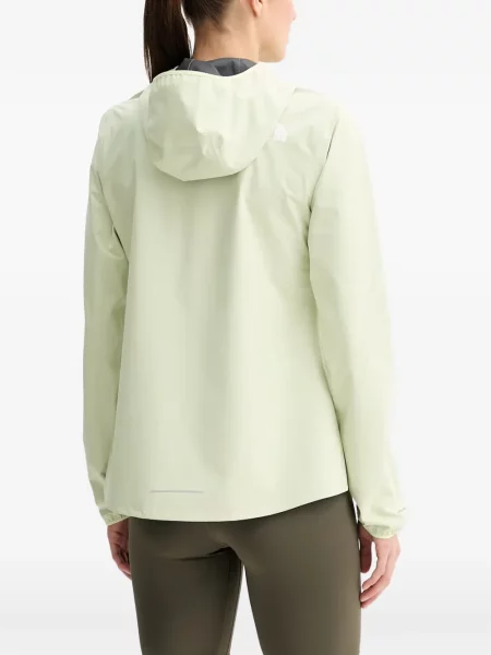 Geacă The North Face cu glugă verde