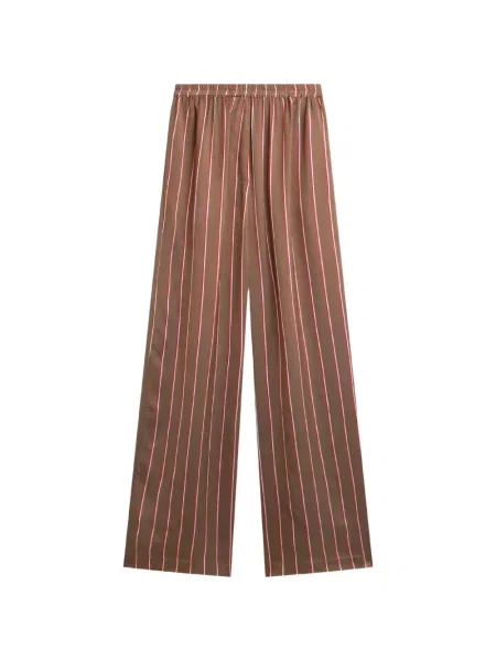 Pantaloni The Frankie Shop cu dungi maro