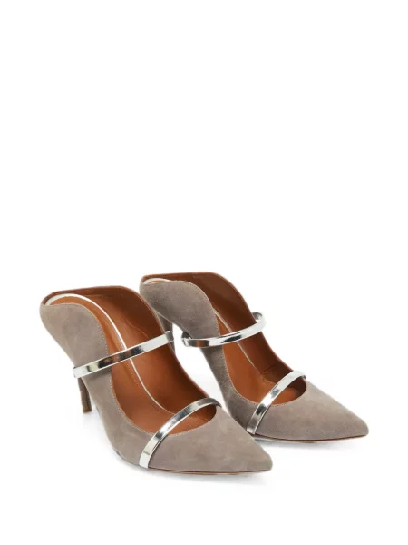 Papuci tip mules Malone Souliers gri