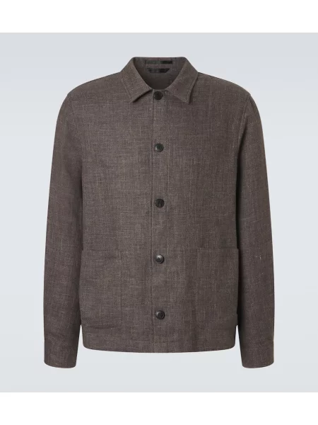 Geacă Sunspel de in maro