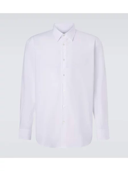 Cămașă Saint Laurent din poplin alb