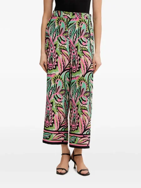 Pantaloni Joseph Ribkoff cu model floral cu imagine verde
