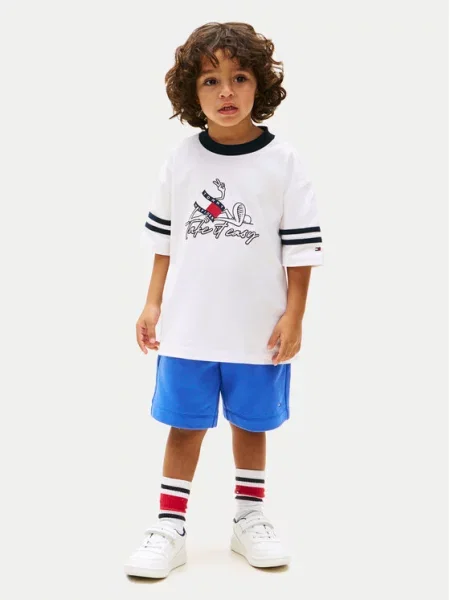 Tommy Hilfiger Σετ T-Shirt και σορτς Wavy Flag Έγχρωμο
