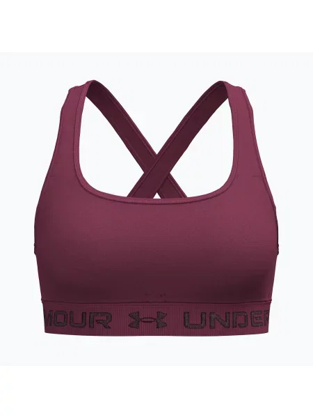 Спортен сутиен Under Armour Crossback Mid claret/ox blood