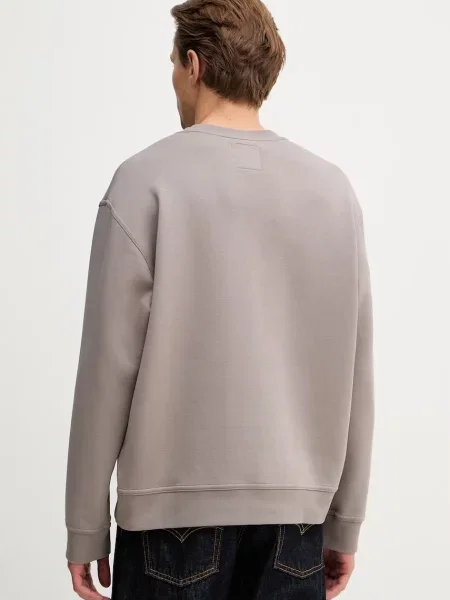 ARMANI EXCHANGE Tréning póló világosbarna / fehér barna