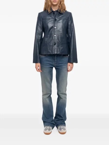 Geanta de piele Zadig&voltaire albastru