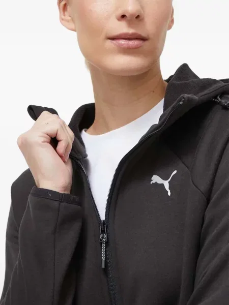 Hanorac cu glugă Puma cu imagine negru