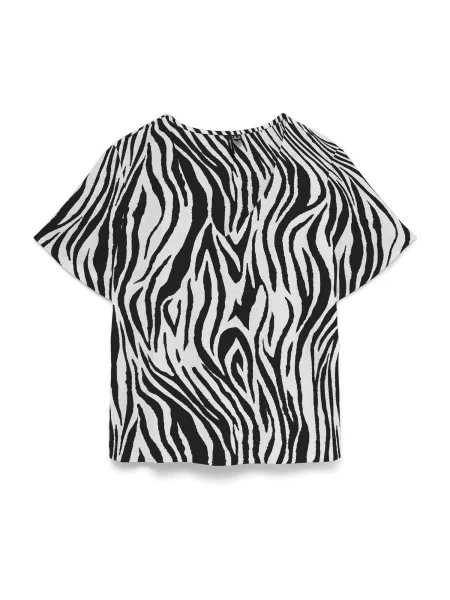 VERO MODA Bluză VMMYMILO grej negru