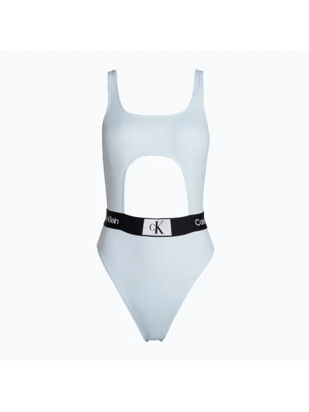 Dámske jednodielne plavky Calvin Klein Cut Out One Piece-Rp blue modrá