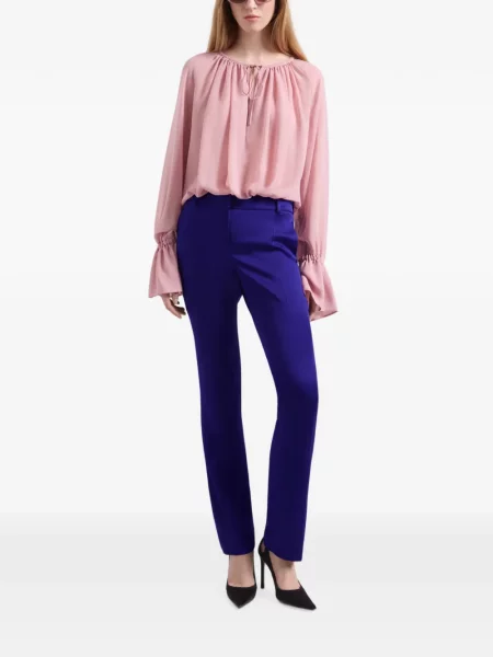 Pantaloni Nina Ricci albastru