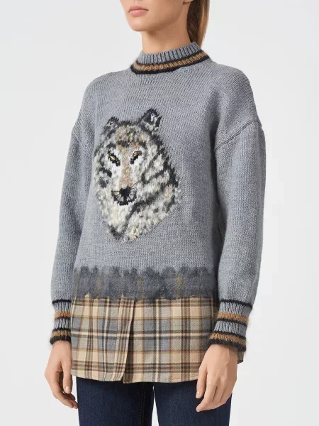 Светр Alberta Ferretti сірий