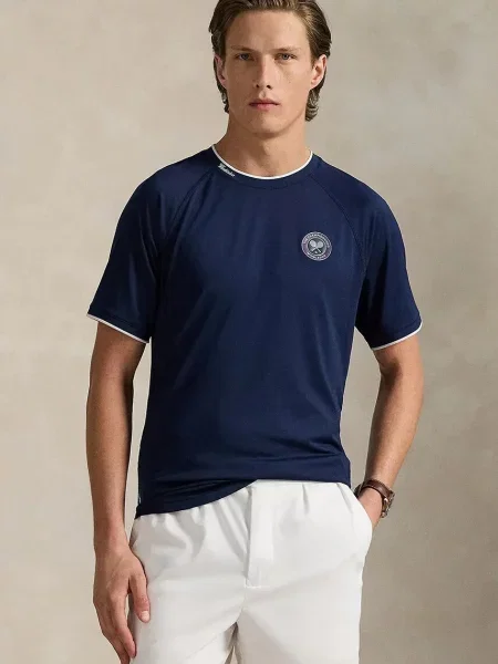 Kratka majica Polo Ralph Lauren mornarsko modra