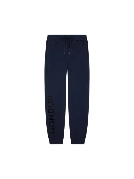 Joggery Dondup z nadrukiem niebieskie