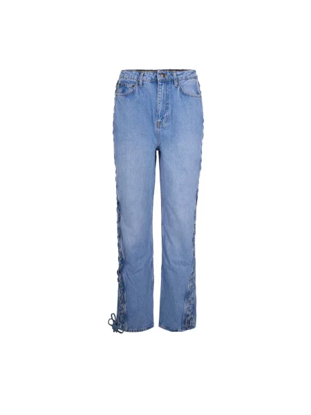 Rotate Proste Dżinsy blau niebieskie