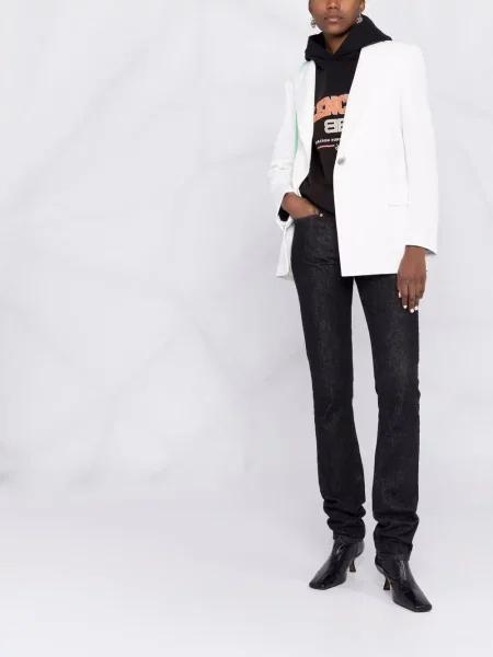 Vienakrūtis švarkas Philipp Plein balta