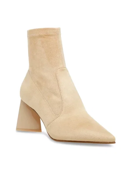 Botki Steve Madden skórzane beżowe