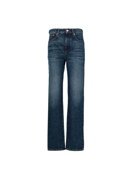 Jeansy straight leg Sportmax niebieskie
