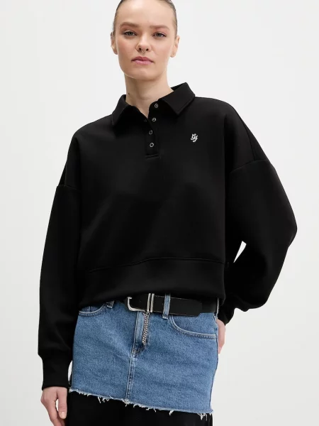 Guess Jeans bluză negru