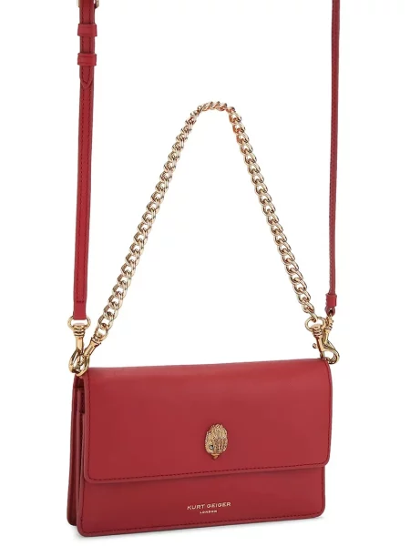 Kurt Geiger De piele geantă pe umăr Sloane Soft roșu