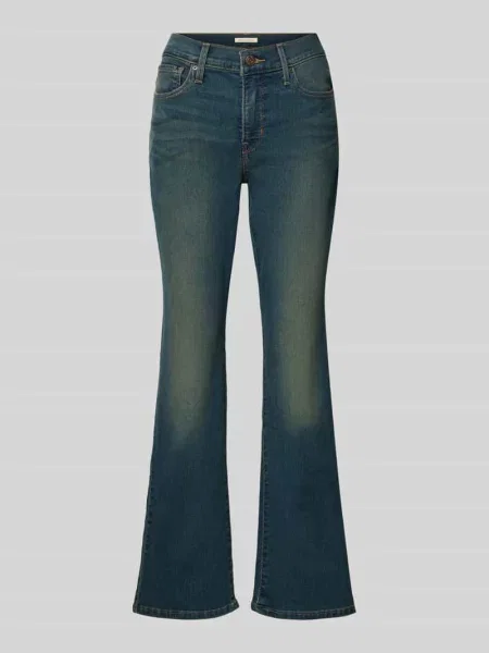 Jeansy o kroju straight fit z mieszanki bawełny model Levi's® 300 granatowe