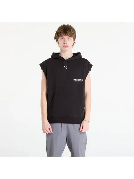 Суичър с качулка Puma без ръкави черно