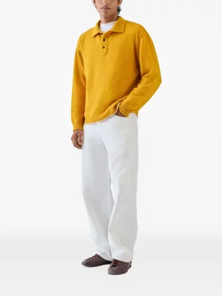 Koszulka polo Jacquemus z kaszmiru żółta