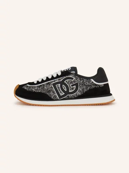 Dolce & Gabbana Sneakersy Aria schwarz białe