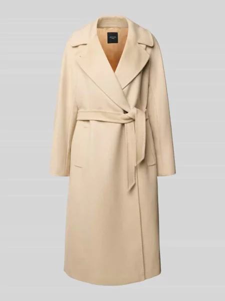 Płaszcz wełniany o kroju regular fit z czystej żywej wełny model ‘RESINA’ Weekend Max Mara