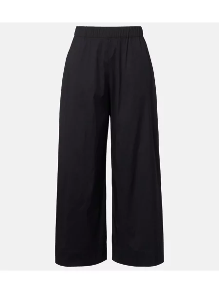 Cropp pantaloni Max Mara cu picior lat negru