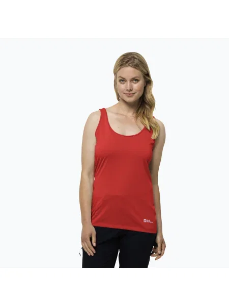 Tricou de trekking pentru femei Jack Wolfskin Pack & Go Tank portocaliu