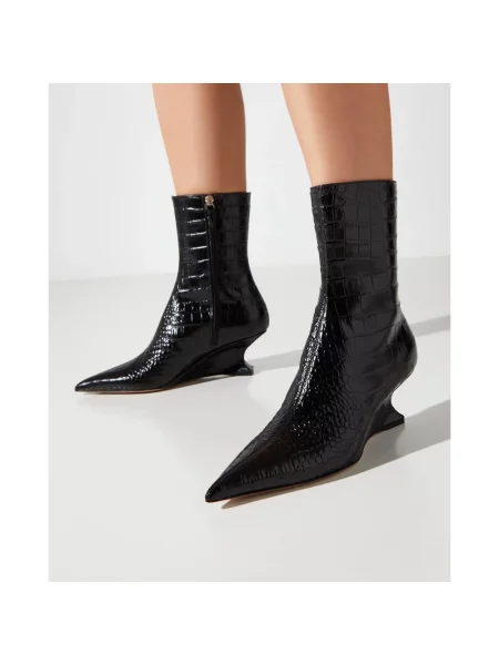 Buty do kostki Paris Texas skórzane czarne
