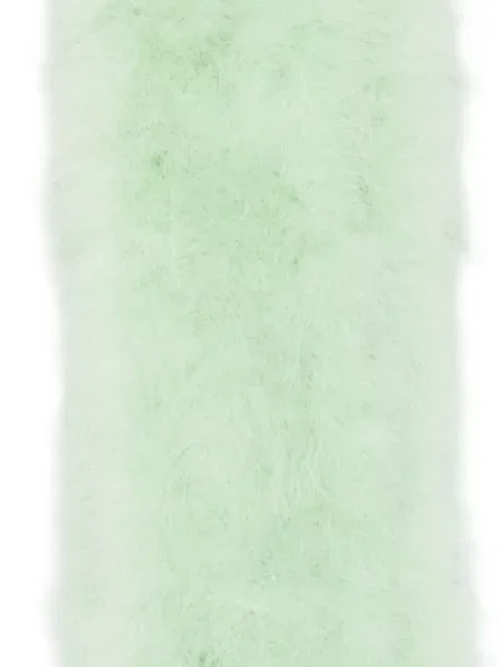Fular Valentino Garavani cu pene verde