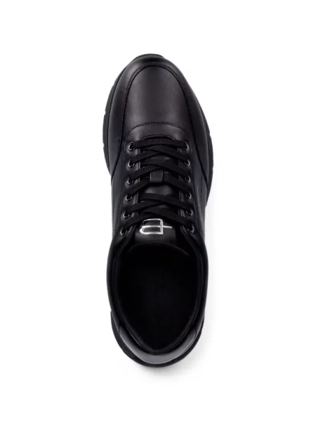 Sneakerși Baldinini din piele cu imagine negru