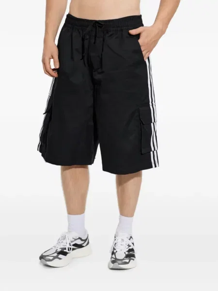 Vestă Adidas alergare cu dungi tricotate albastru