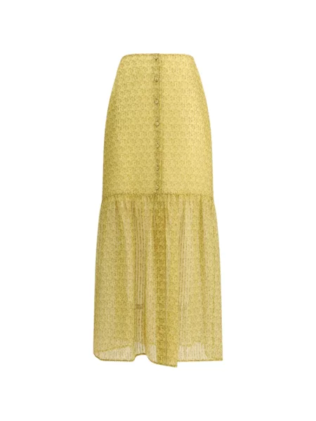 Maxi fusta maxi Kristina Ti galben
