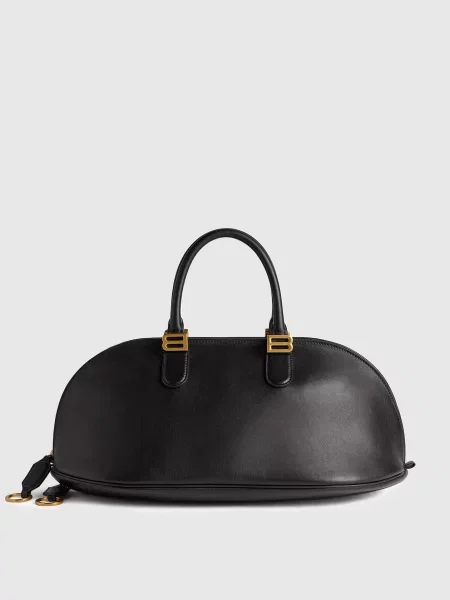 Шкіряний піджак Balenciaga чорний