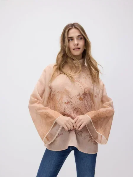 Reserved Блузка з додаванням ліоцелу різнобарвний 