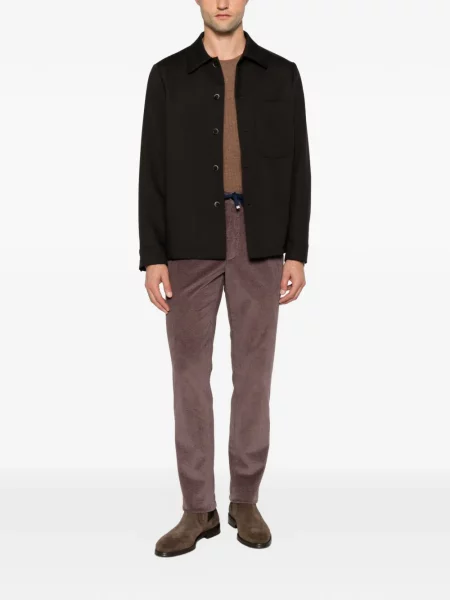Pantaloni Drumohr de catifea cord cu cordon maro