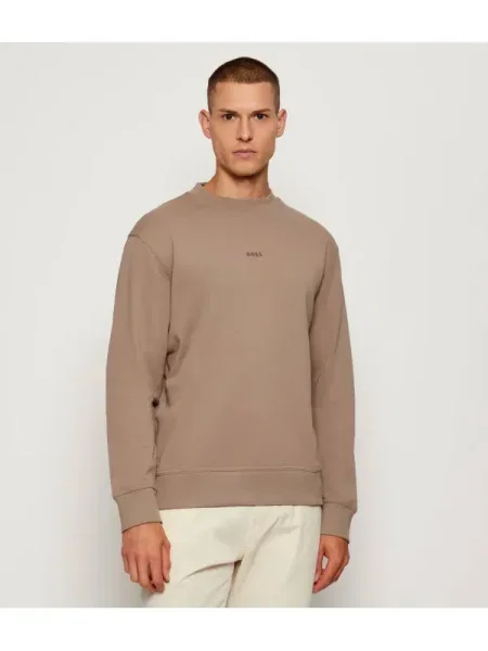 BOSS ORANGE Hanorac WeSmallcrew | Comfort fit bej