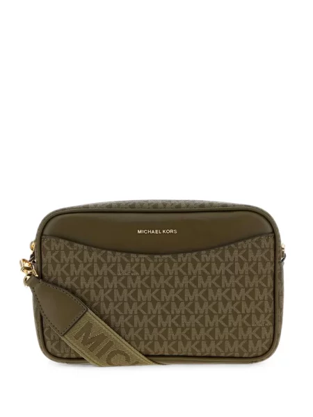 Raštuota rankinė per petį Michael Michael Kors žalia