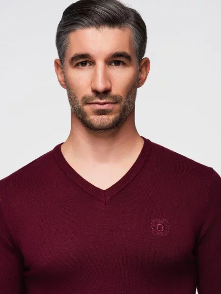 Пуловер Ombre червено