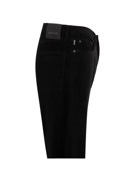 Blugi Tom Ford de catifea cord negru