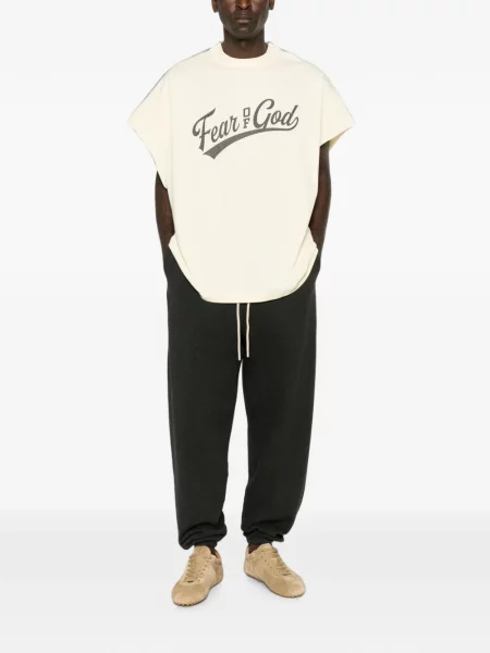 Μπλούζα Fear Of God Essentials με σχέδιο κίτρινο