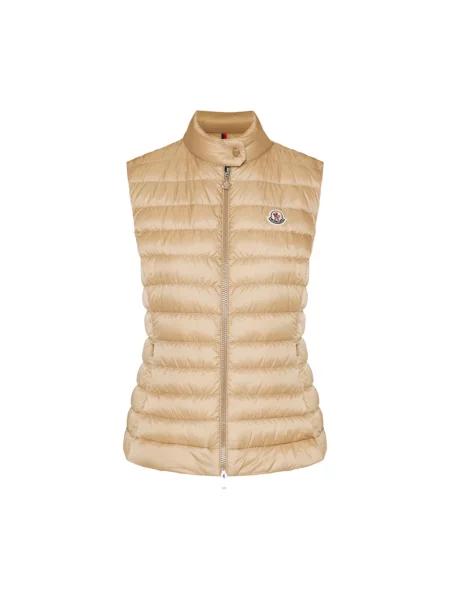 Kamizelka puchowa Moncler beżowa
