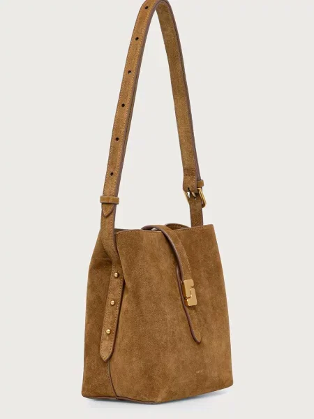 Soeur crossbody torbica usnjena BELLO MINI zelena