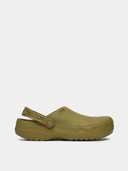 Сабо Crocs CLASSIC CRAFTED CLOG ALOE хакі текстиль