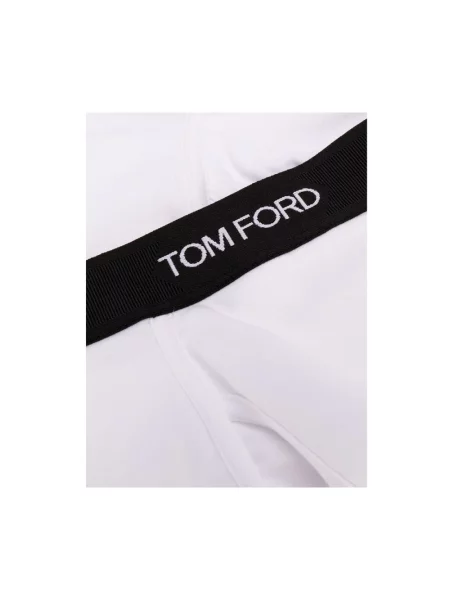 Majtki Tom Ford z logo białe