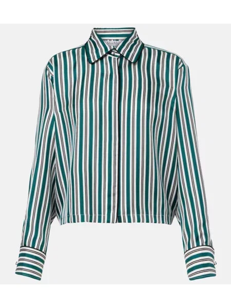 Cămașă Max Mara de mătase cu dungi